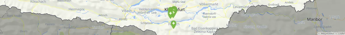Kartenansicht für Apotheken-Notdienste in der Nähe von Köttmannsdorf (Klagenfurt  (Land), Kärnten)